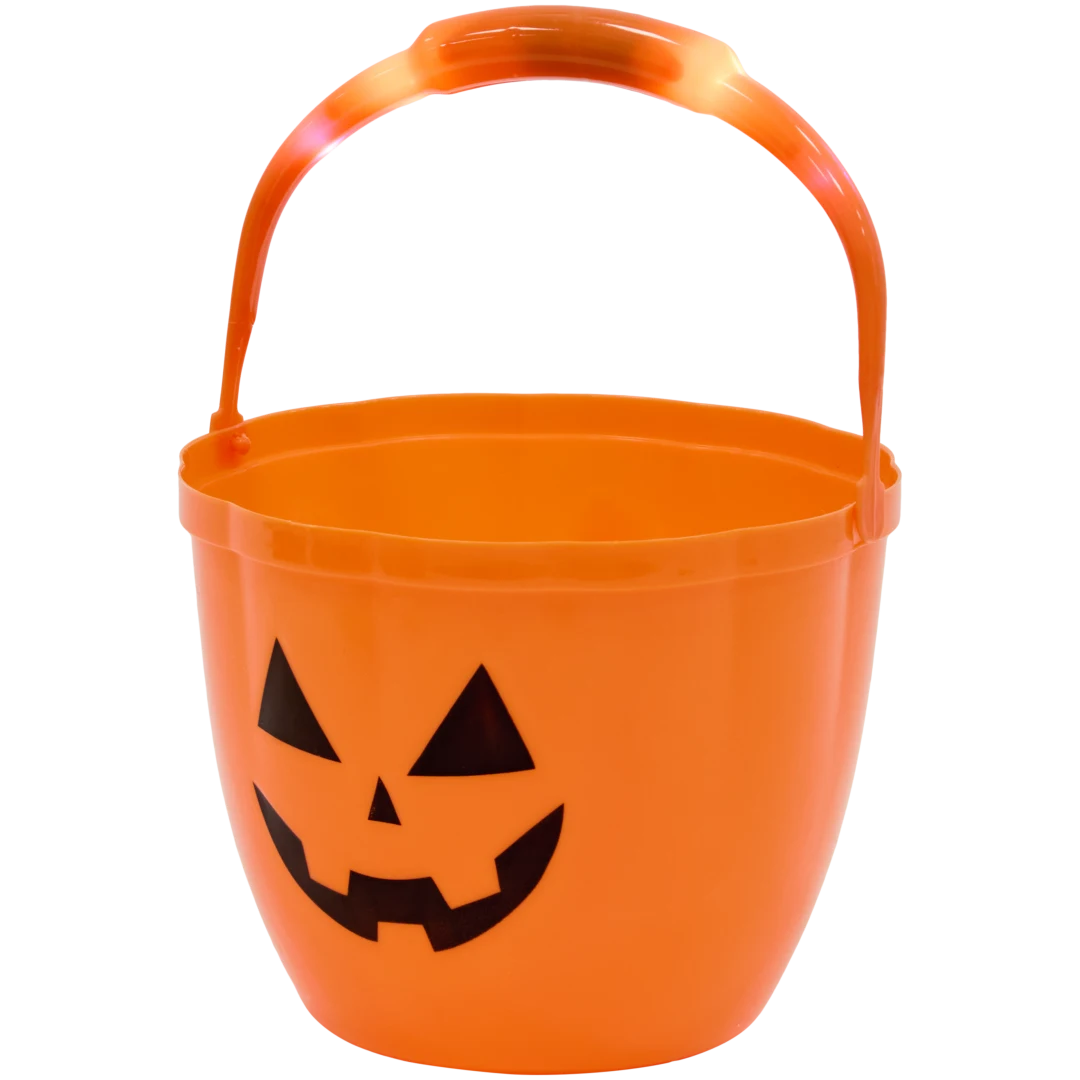 Seau d'Halloween avec lumière
