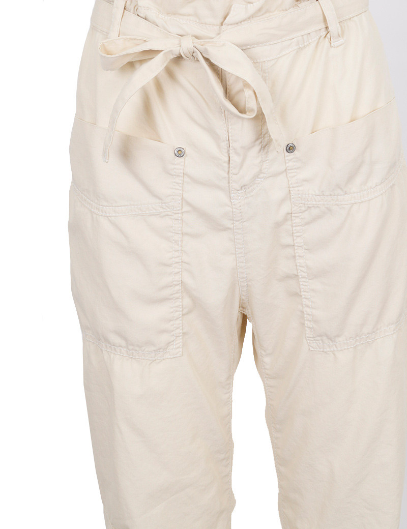 PLEASE PANTALON CARROT FLUIDE CEINTURE MAGNOLIA