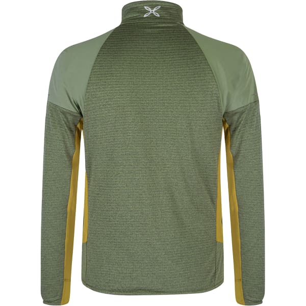 Veste polaire randonnée MONTURA THERMAL GRID 2 GREEN SALVIA/BRONZE BROWN