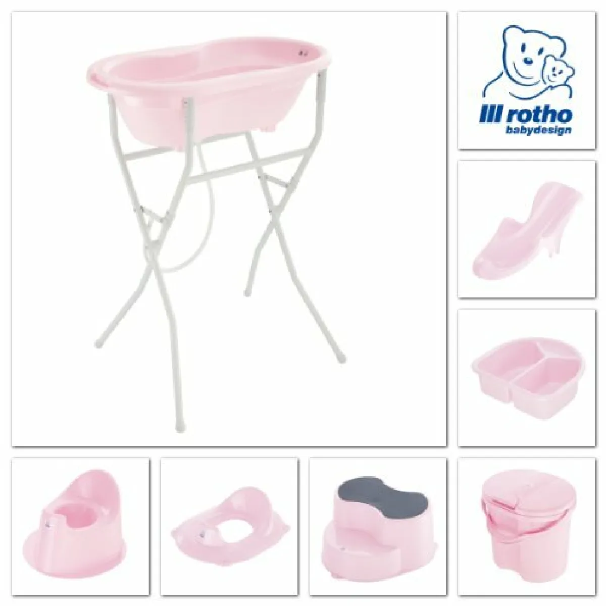 Rothobabydesign Rotho Babydesign Marche-Pied - Rose Nacré