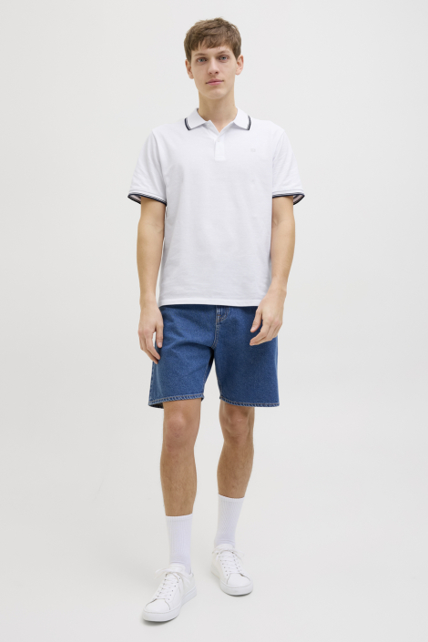 JJ Rebel witte heren polo