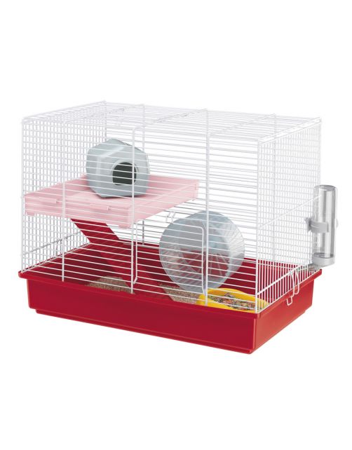 Ferplast Hamsterkooi Hamster Duo - Dierenverblijf - 46x29.5x37.5 cm Groen