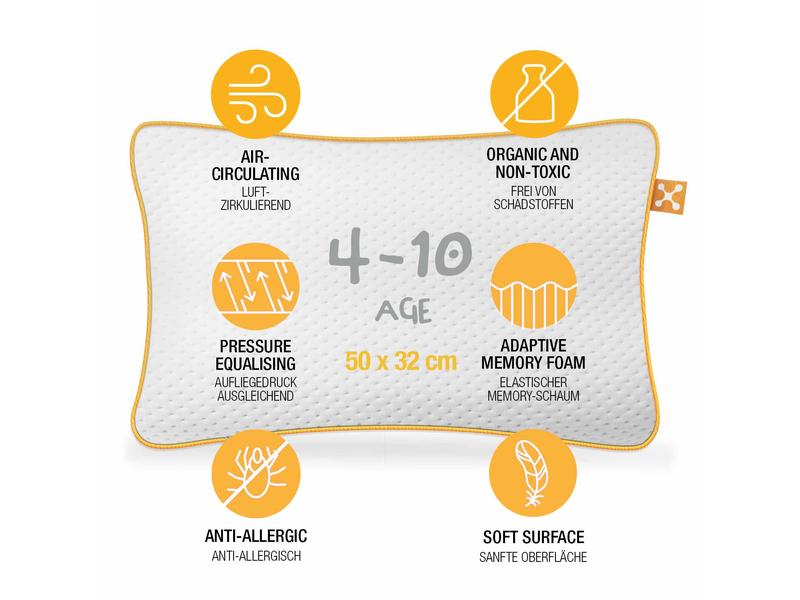 Smartsleep Kissen Kids Comfort 50 x 32 cm Ergonomisches Schlafkissen