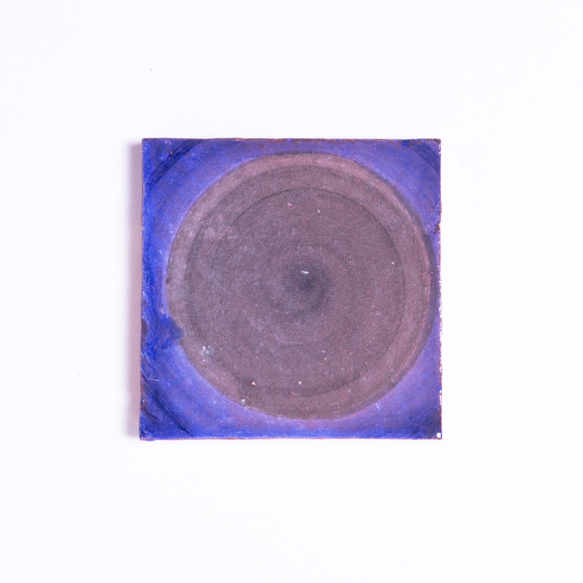 Kachel 'Rond', lila, T 10 cm, B 10 cm, H 1 cm von fischer's lagerhaus