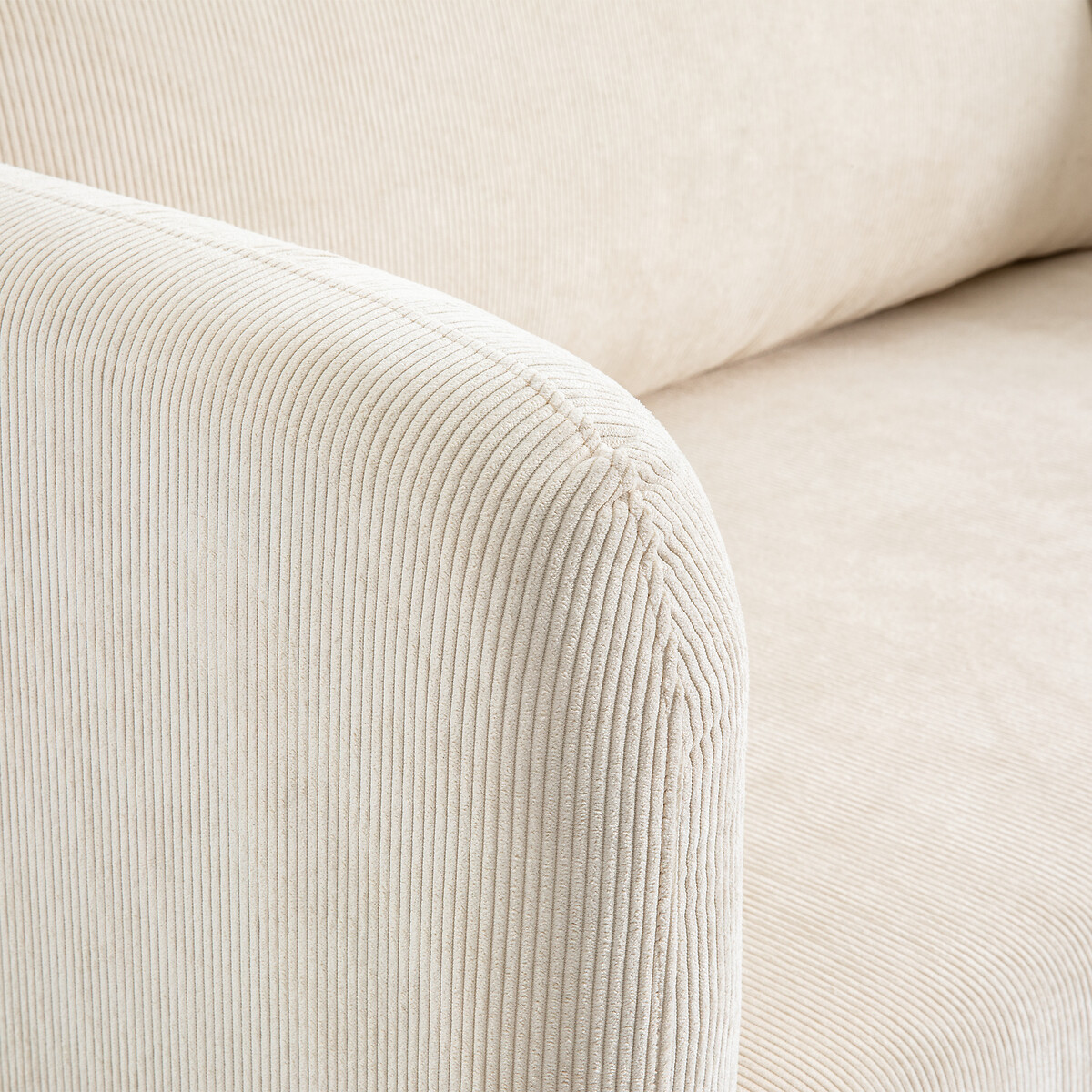 LA REDOUTE INTERIEURS<br>Sofá-cama em veludo canelado Hazel