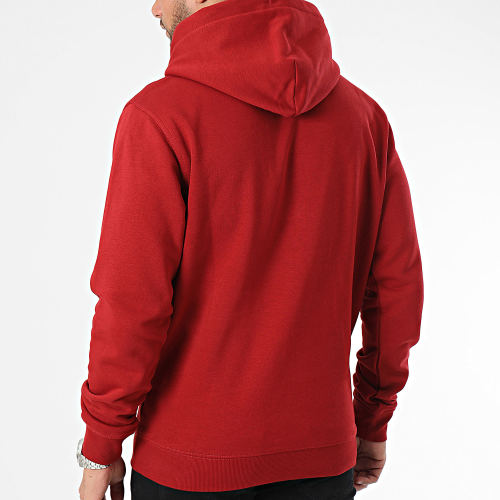 Sweat Capuche Linear Logo 7985 Bordeaux