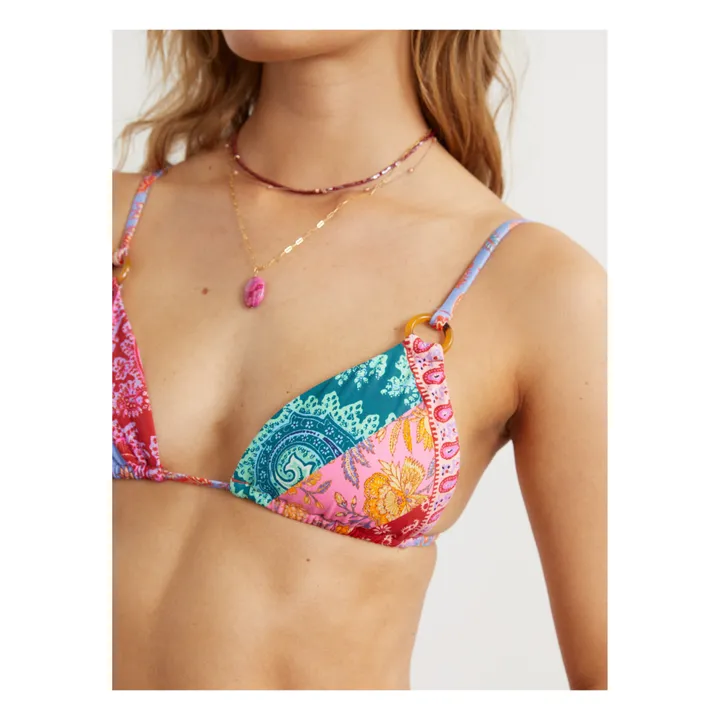 Boteh Haut de Maillot Kaleido Patchwork | Rose