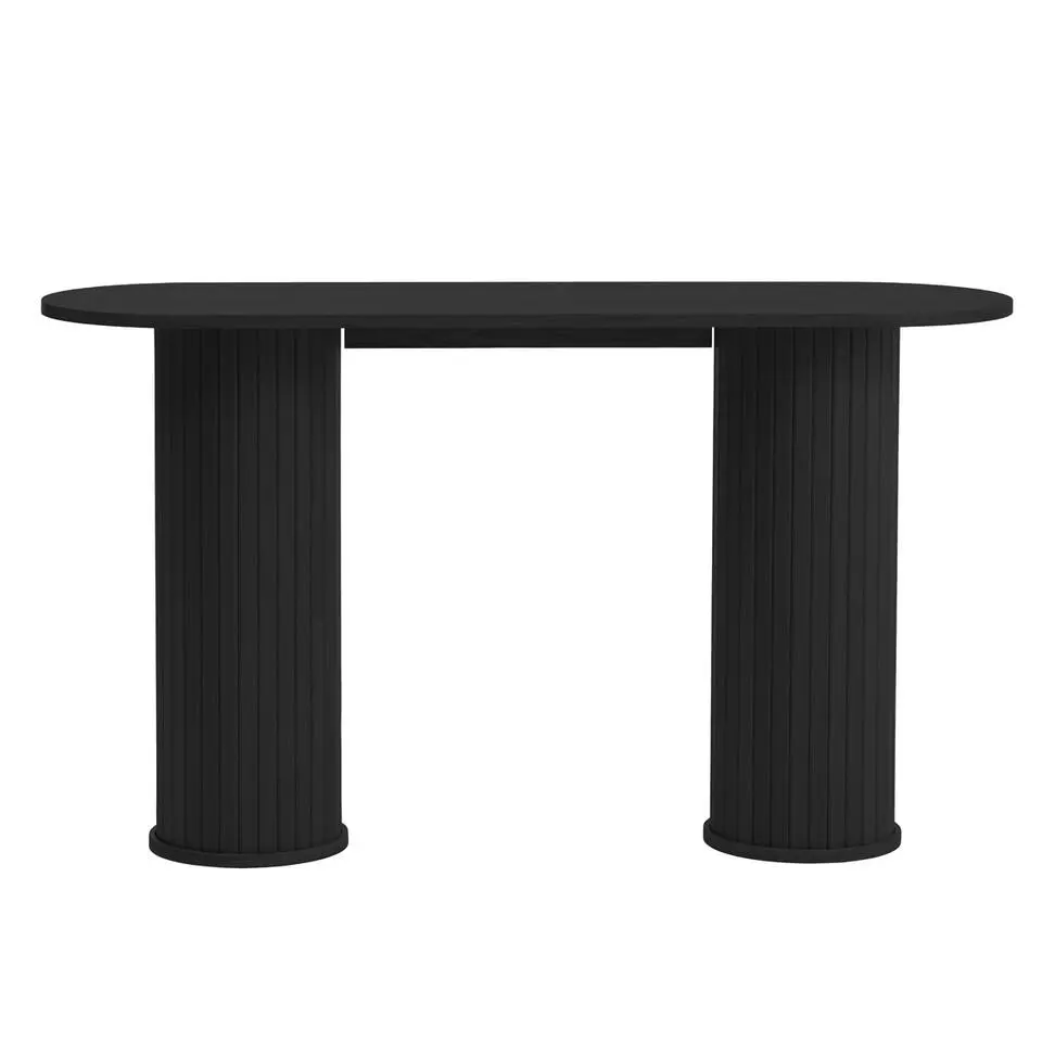 Sidetable Zwart Eikenhout - 130x40x75cm - Nola