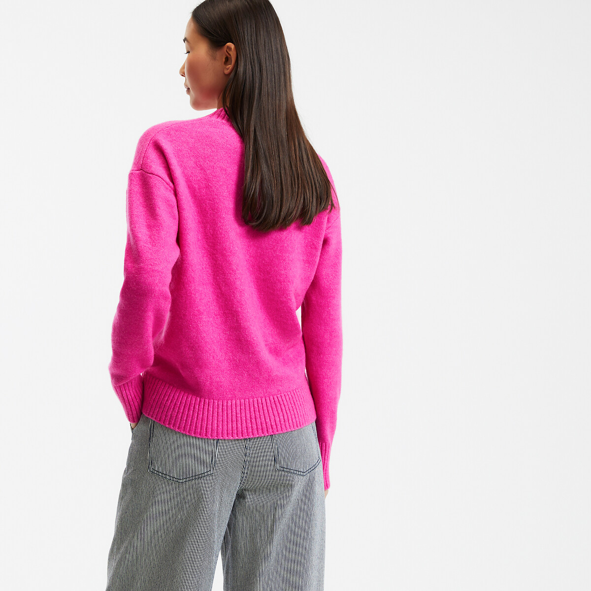 COLEÇÕES LA REDOUTE<br>Suéter de gola redonda