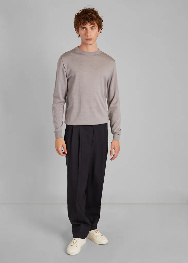 Pull col rond en laine mérinos L'Exception Paris