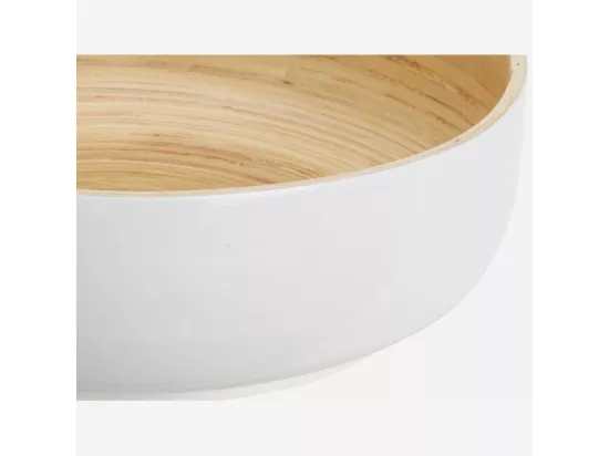 HABITAT - Saladier en bambou - 30 cm - Blanc - Lau