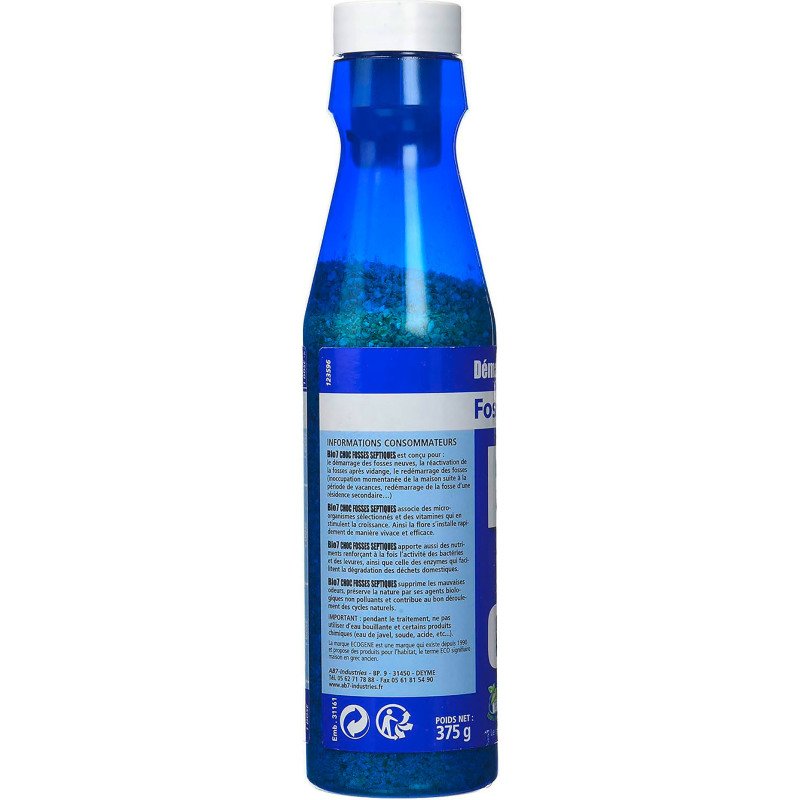 Bio 7 choc démarrage et réactivation fosses septiques 375 g
