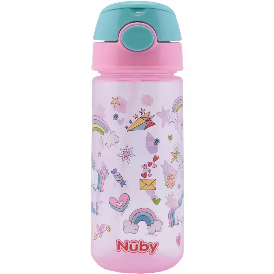 Nûby Trinkhalmbecher Active 540ml, pink