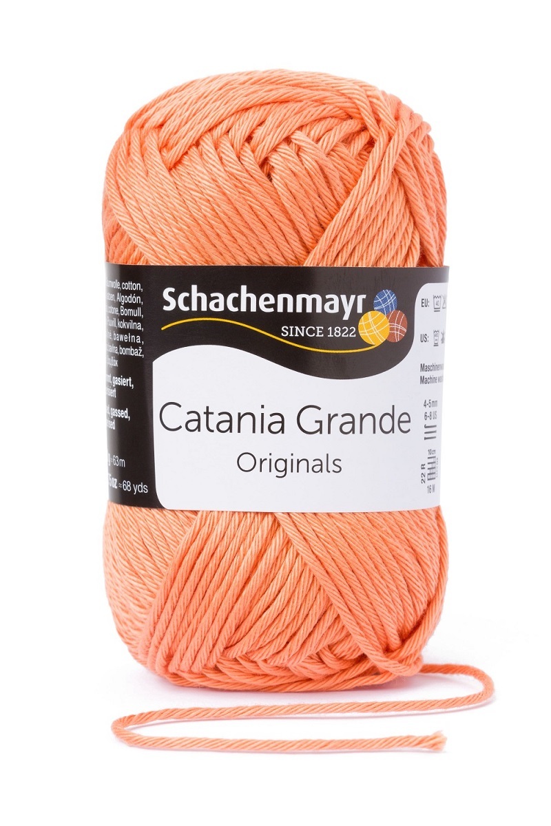 Handstrickgarn CATANIA GRANDE - mandarine - 50g