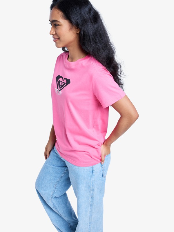 Ocean Road Art T-shirt à manches courtes Rose Femme
