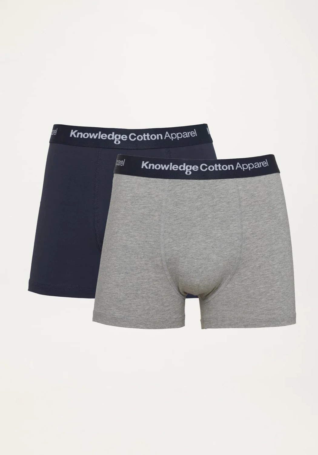 Knowledge Cotton Apparel 2er-Pack Boxershorts Knowledge Cotton Apparel grey melange