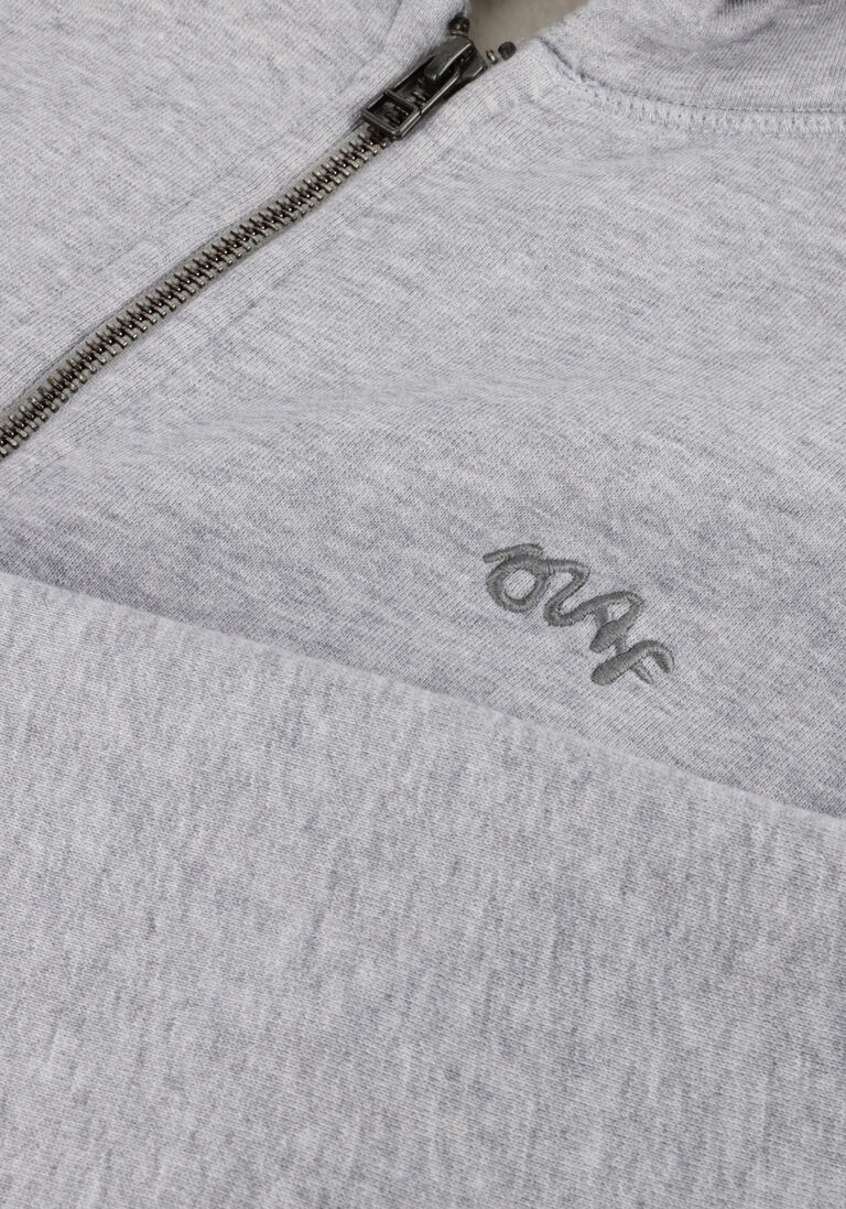 grijze olaf hussein vest signature zip hoodie
