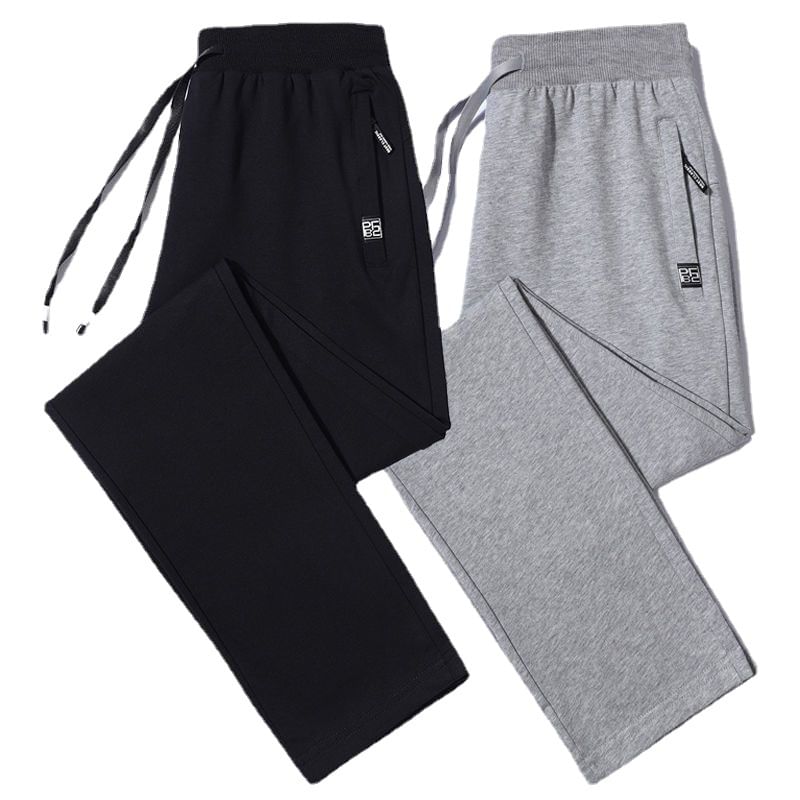 BEAUGALL - Effen joggingbroek met rechte pijpen