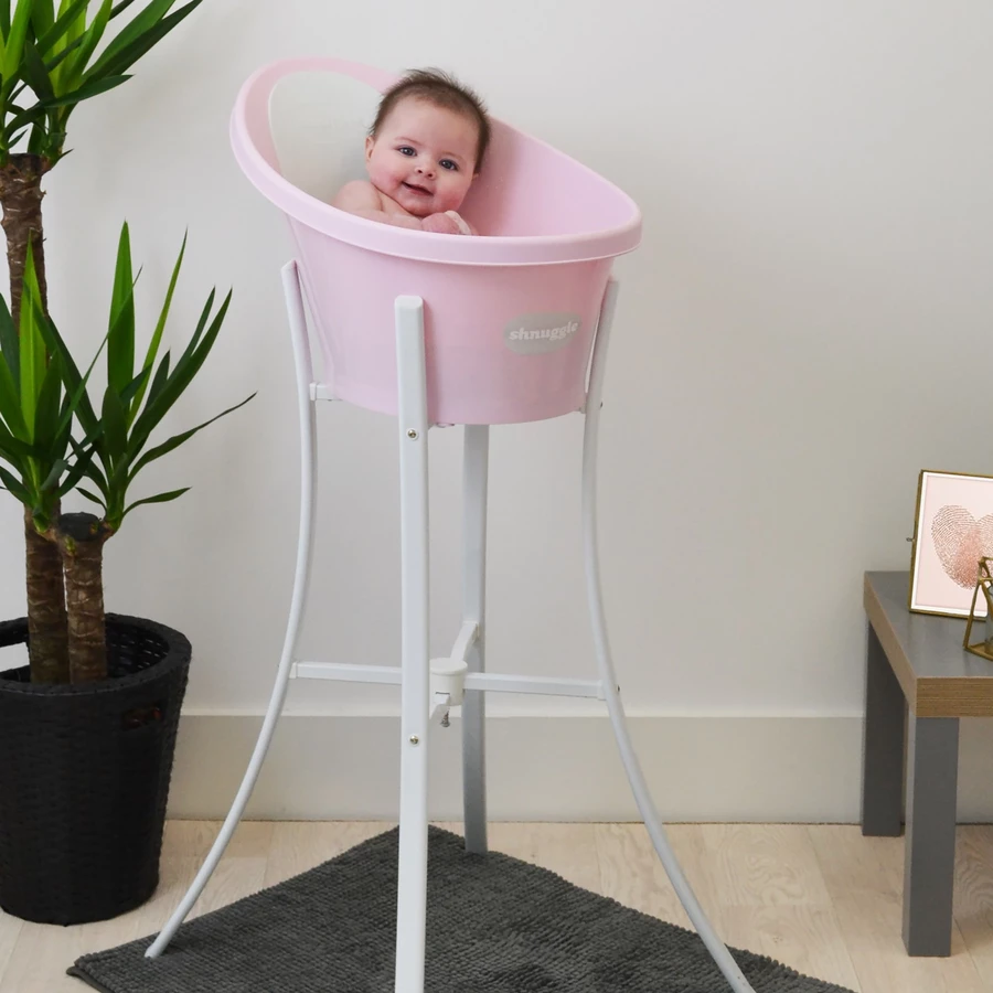shnuggle Babybadewanne Shnuggle Babybadewanne rosa, hellgrau