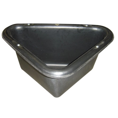 Comedouro de canto para animais de fazenda, preto