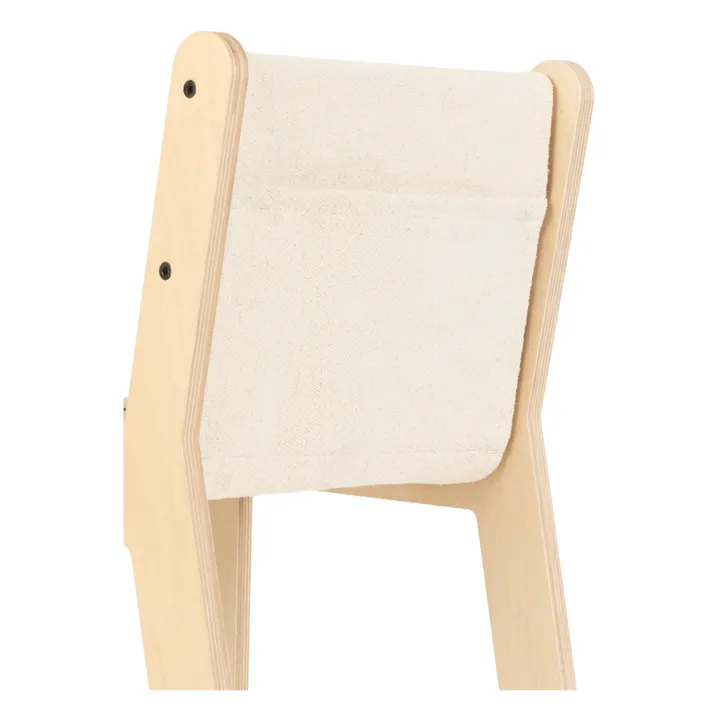 Lorena Canals Chaise Sillita en bouleau déhoussable | Ecru