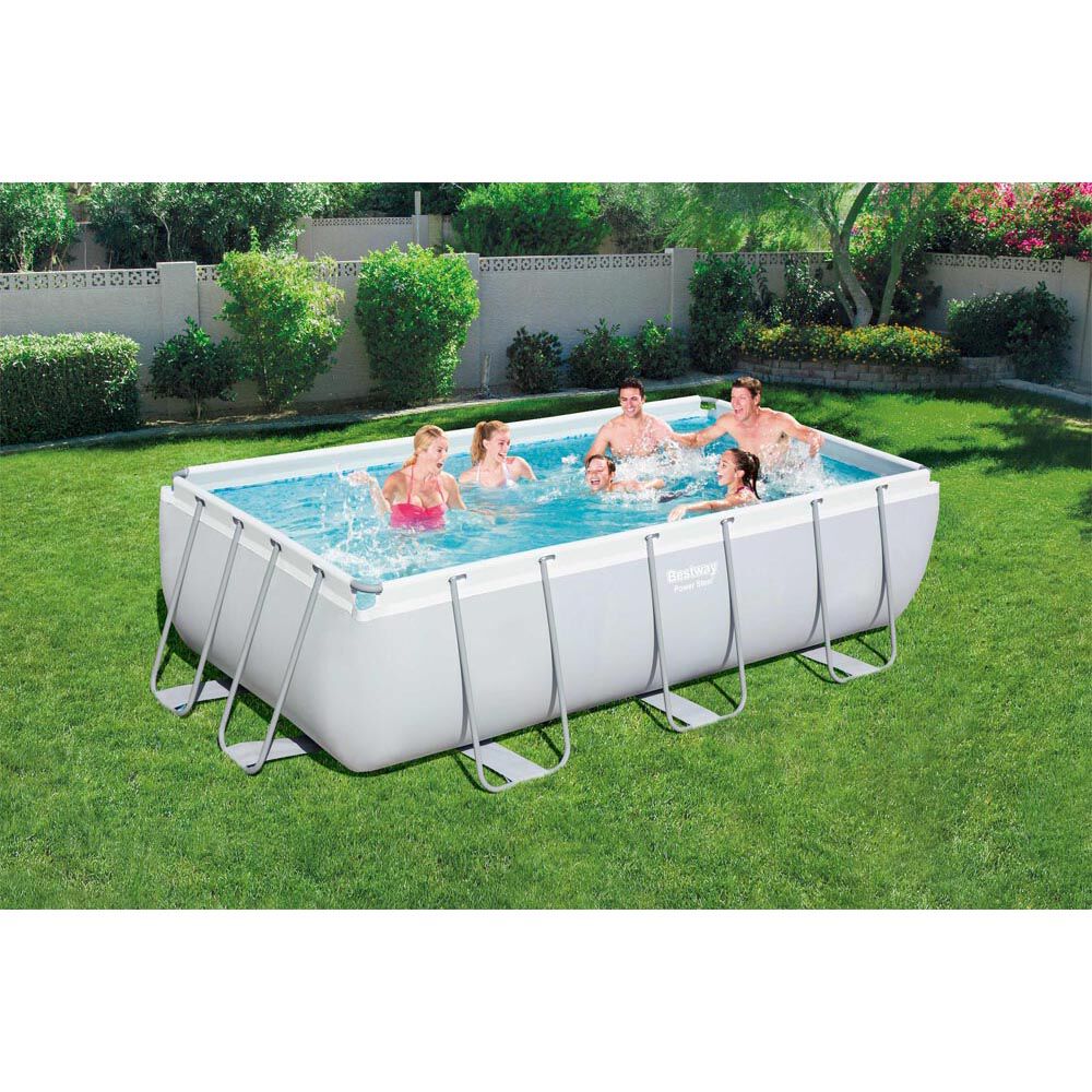 Piscine tubulaire rectangulaire L404 x l 201 x H 100 cm Bestway