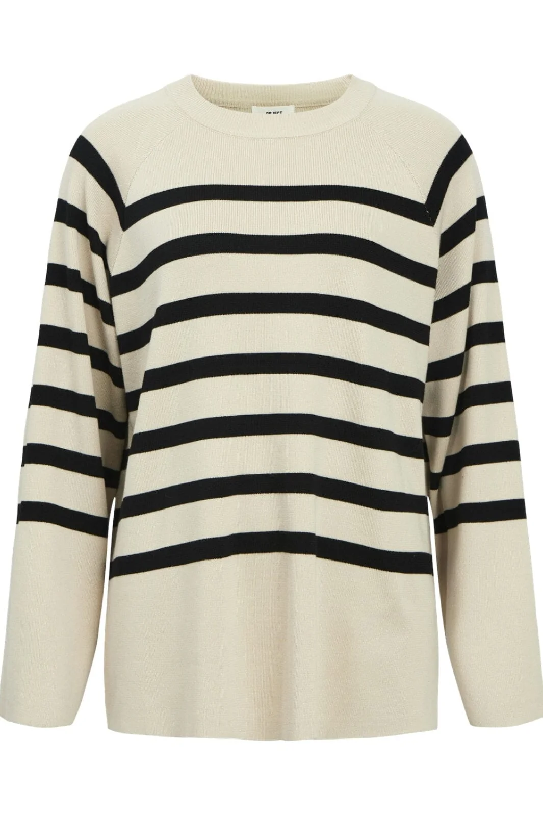 Object Objester Ls Knit Top 4095005 sandshell black 1