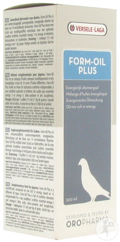 Oropharma Form-Oil Plus Mélange Énergétique De 14 Huiles Différentes Pigeons 500ml