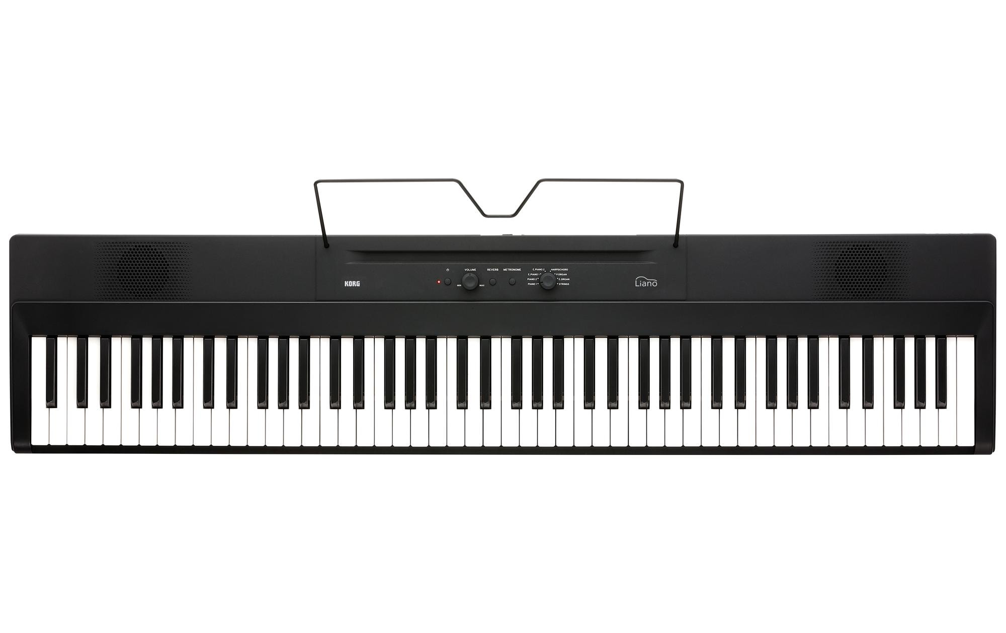 E-Piano Liano – Schwarz<br>Digitalpiano in schlankem Design für Anfänger
