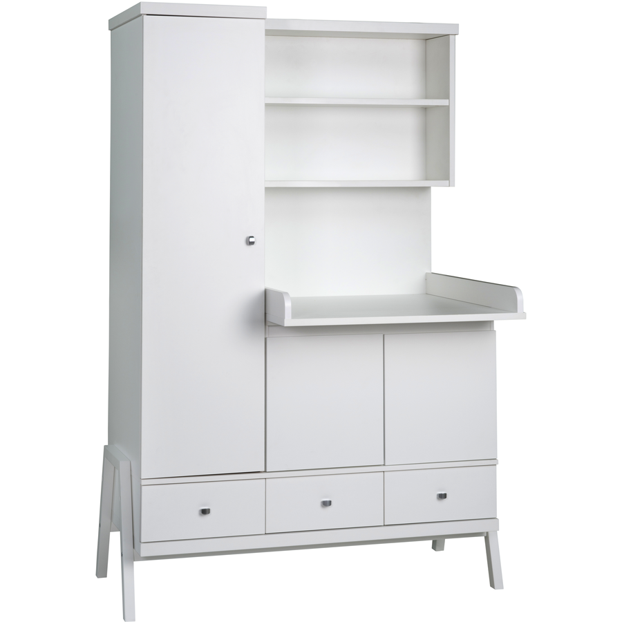 Schardt Kinderzimmer Holly White Schrank mit Wickelkommode