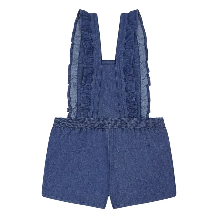 Emile et Ida Exclusivité Emile et Ida x Smallable - Combishort Chambray | Bleu jean