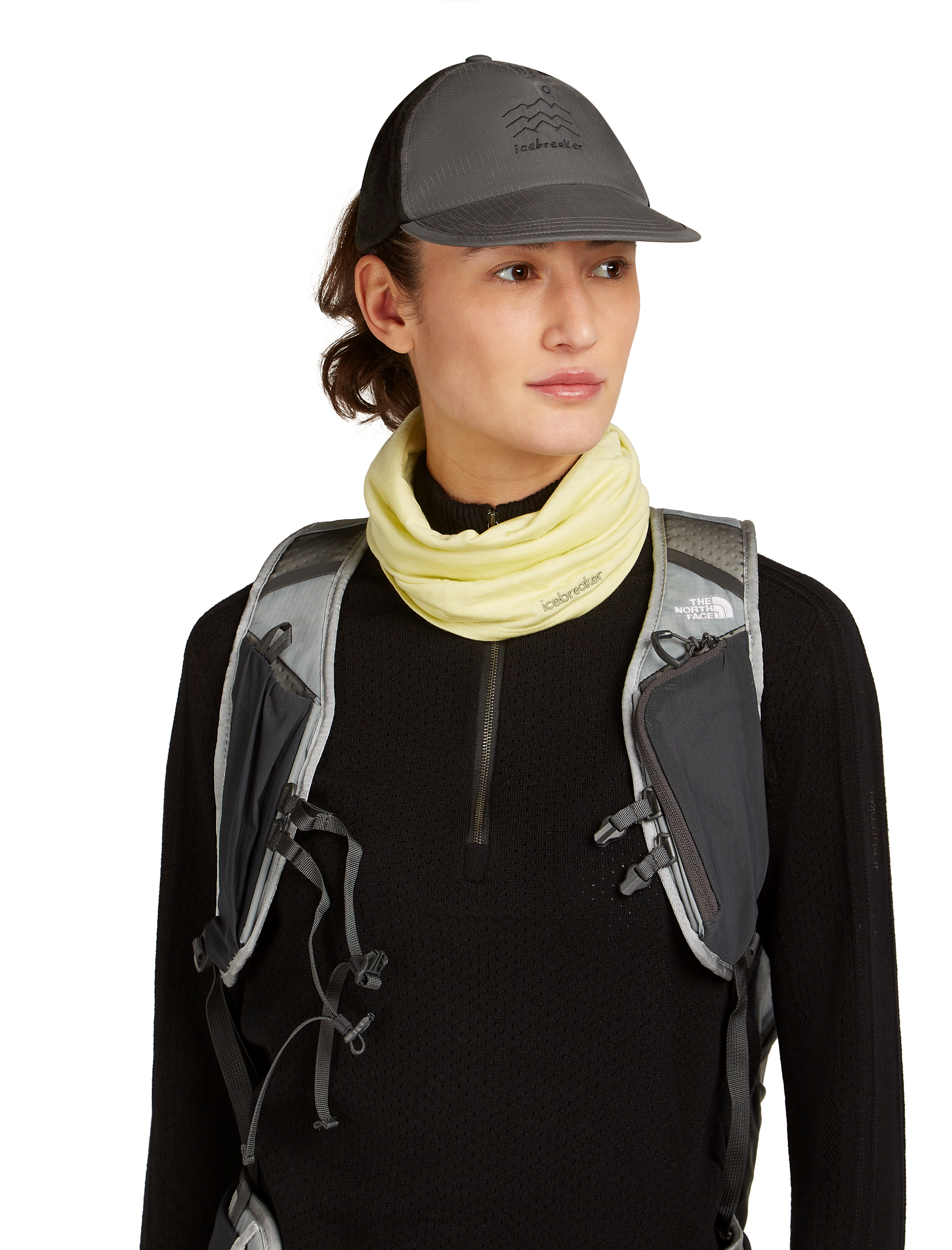 Shell  Cotton Windbreaker Trucker Hat Unisex Obsidian/Black