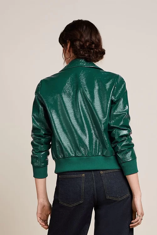 King Louie Isa Shine jacket in libel groen