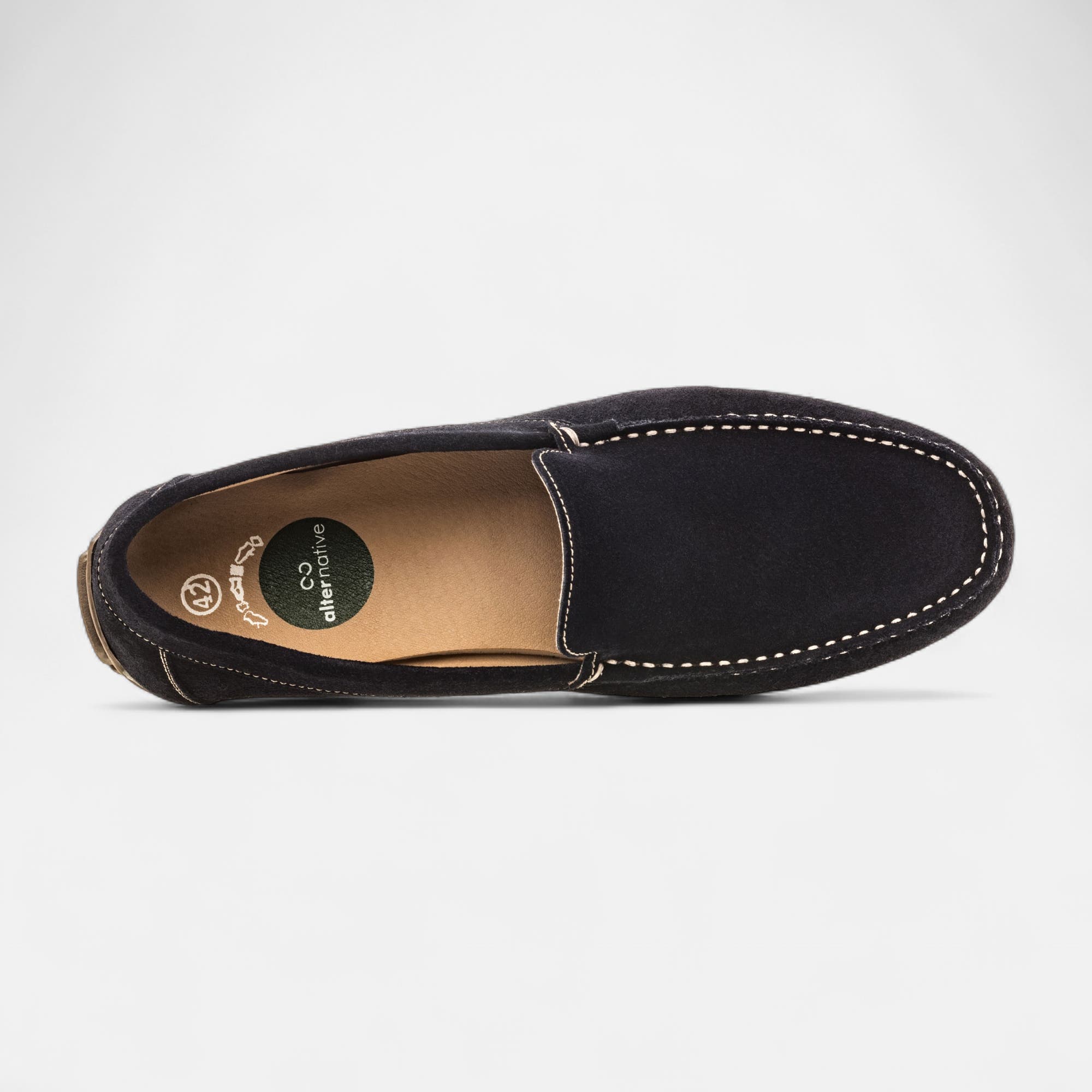 Mocassins Homme en cuir bleu marine