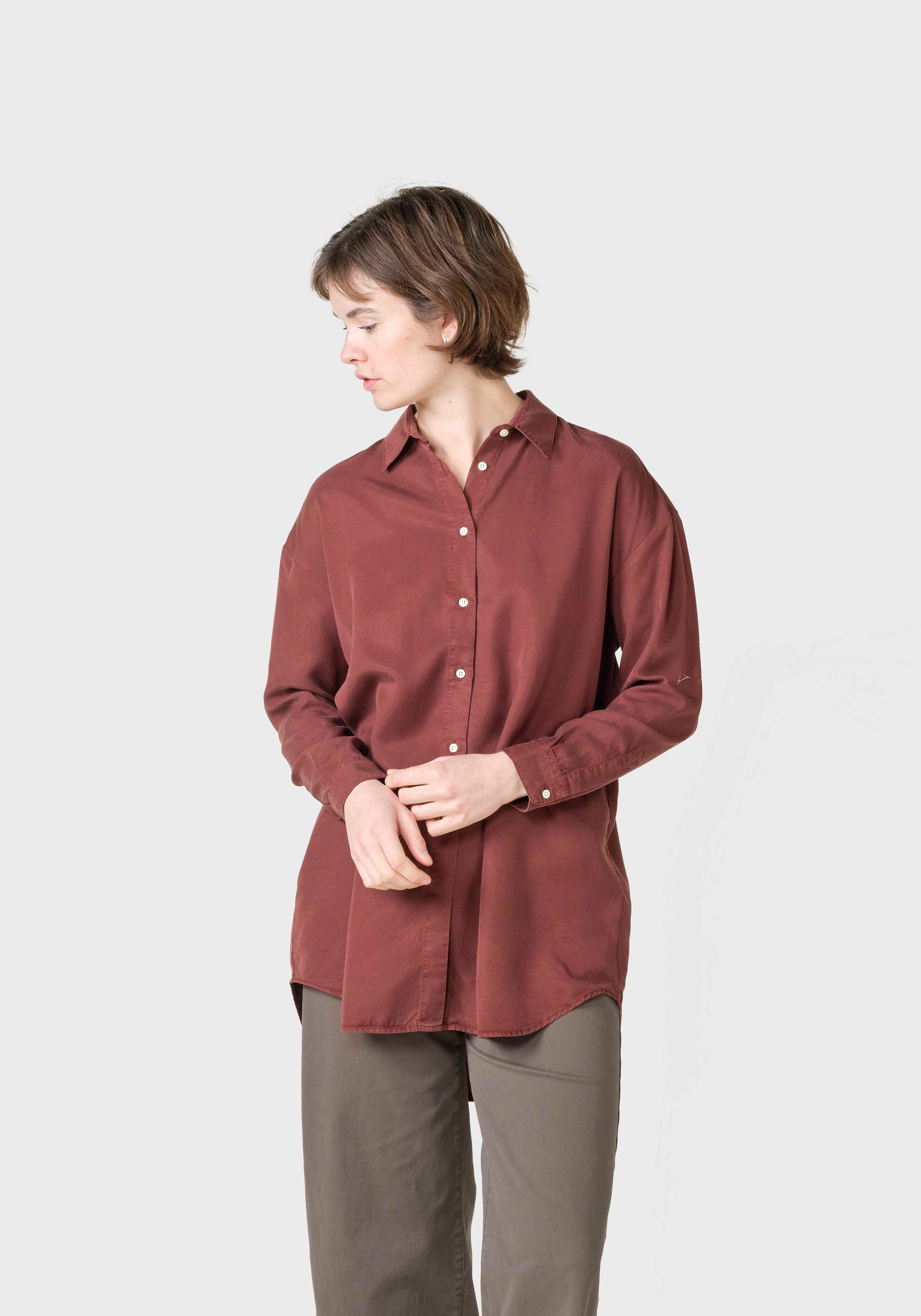 Klitmøller Collective Hemdbluse Ofelia Burgundy