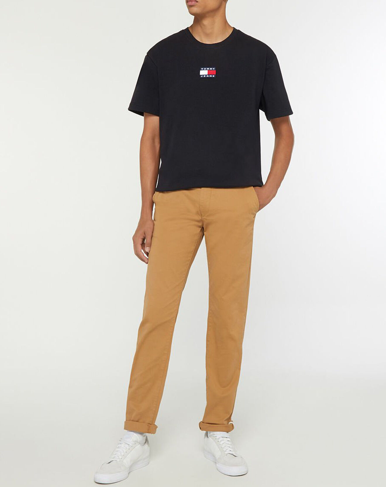 Tommy Jeans T-Shirt 100% Coton Bio Tjm Tommy Badge noir