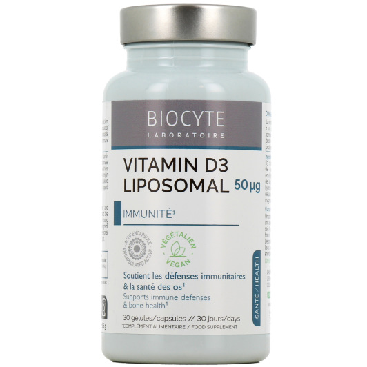Biocyte Vitamin D3 Liposomal - Santé des Os et Immunité