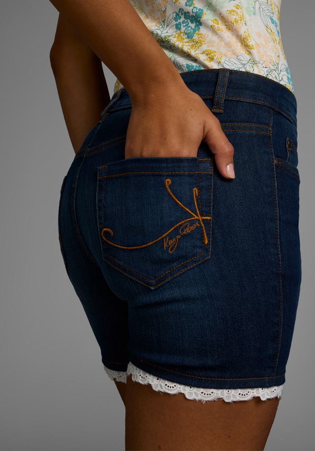 KangaROOS Jeansshorts , mit Spitze