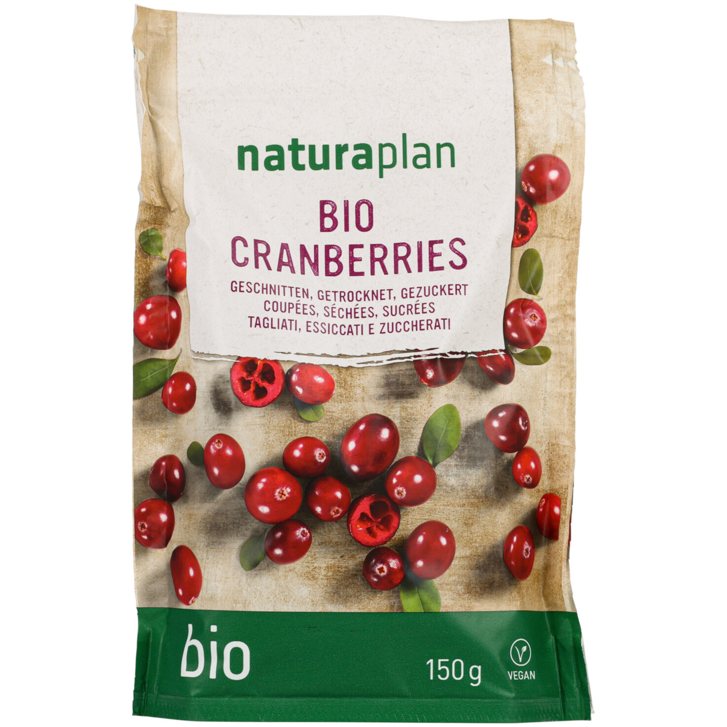 Naturaplan Bio Cranberries geschnitten
