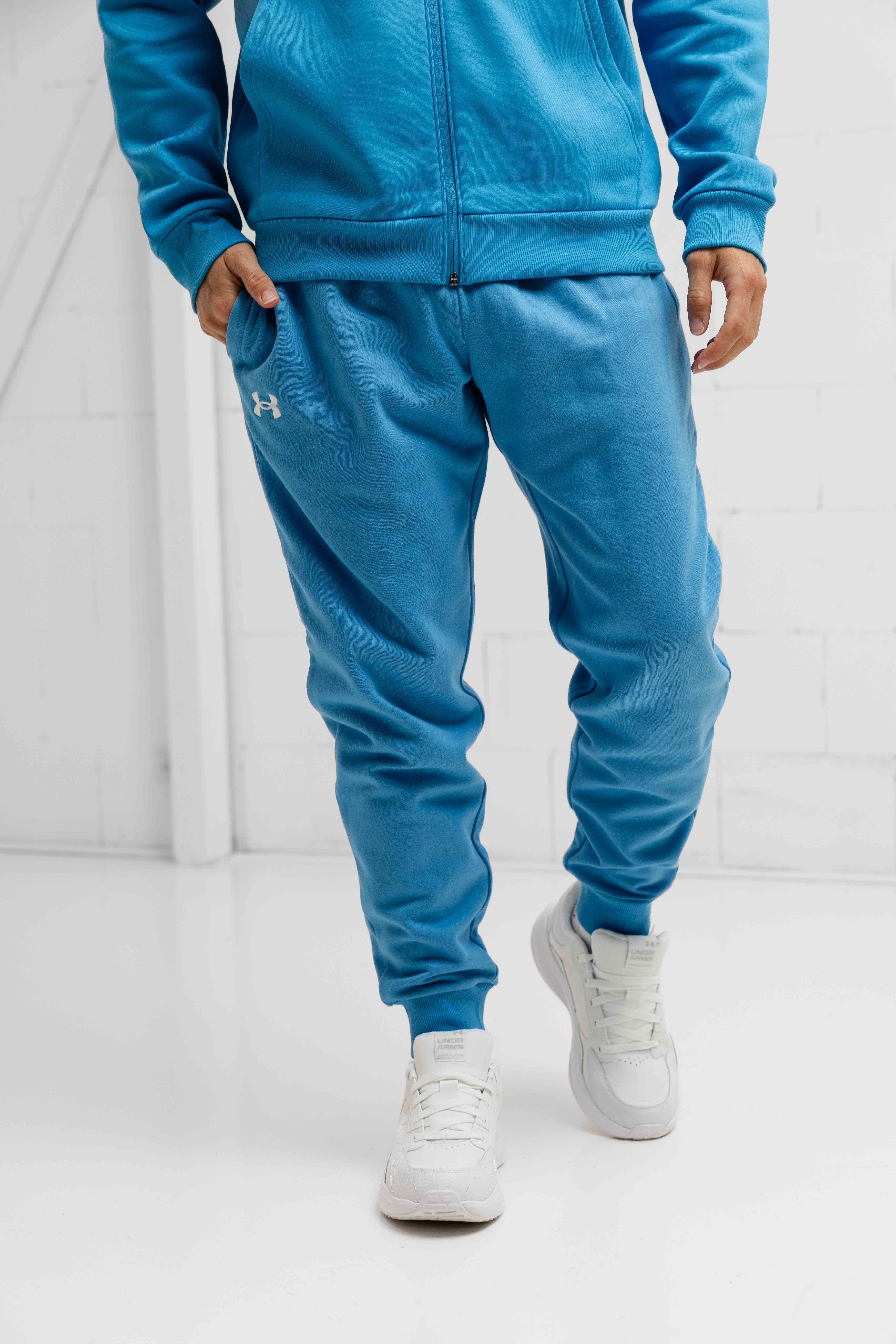 Under Armour Rival Fleece Full-Zip Trainingspak Heren Blauw