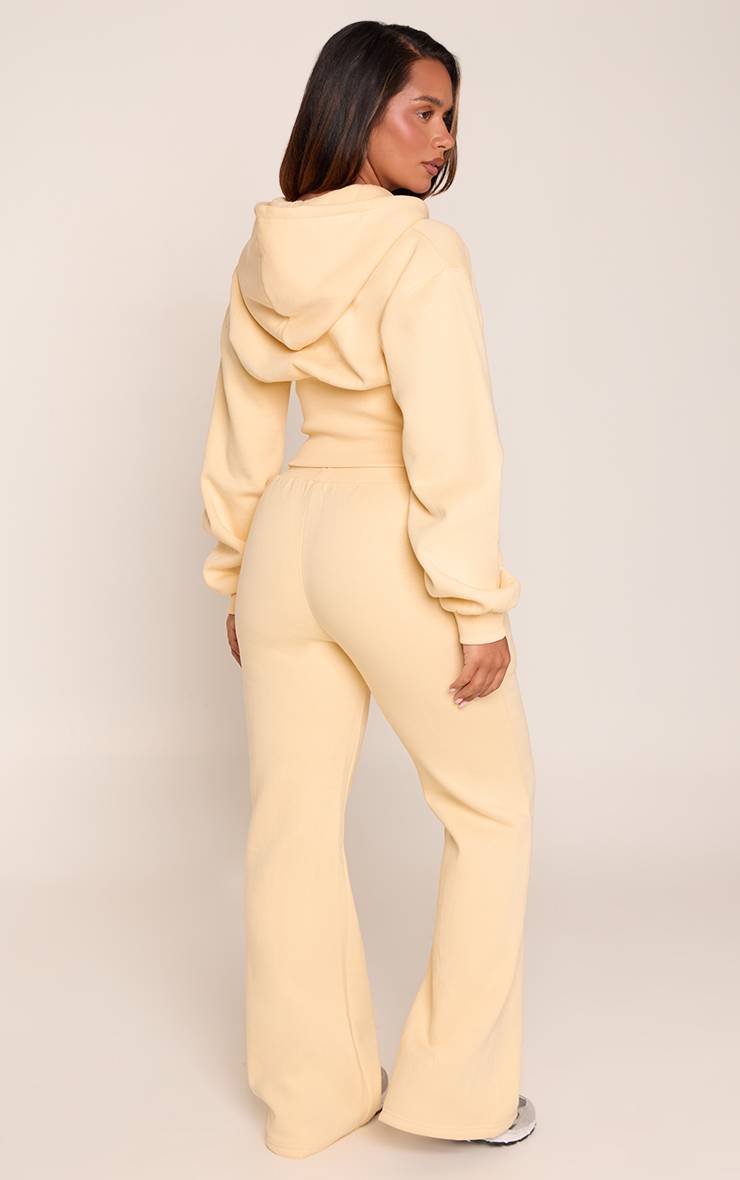 Butter Yellow Jogging Coupe Droite Shape Avec Lien À Nouer Devant