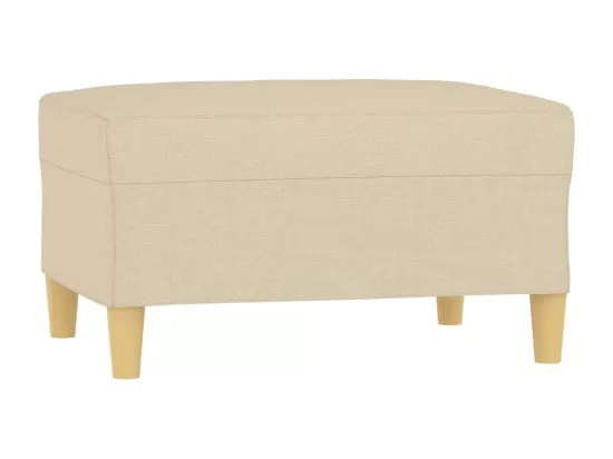 Repose-pied Crème 70x55x41 cm Tissu