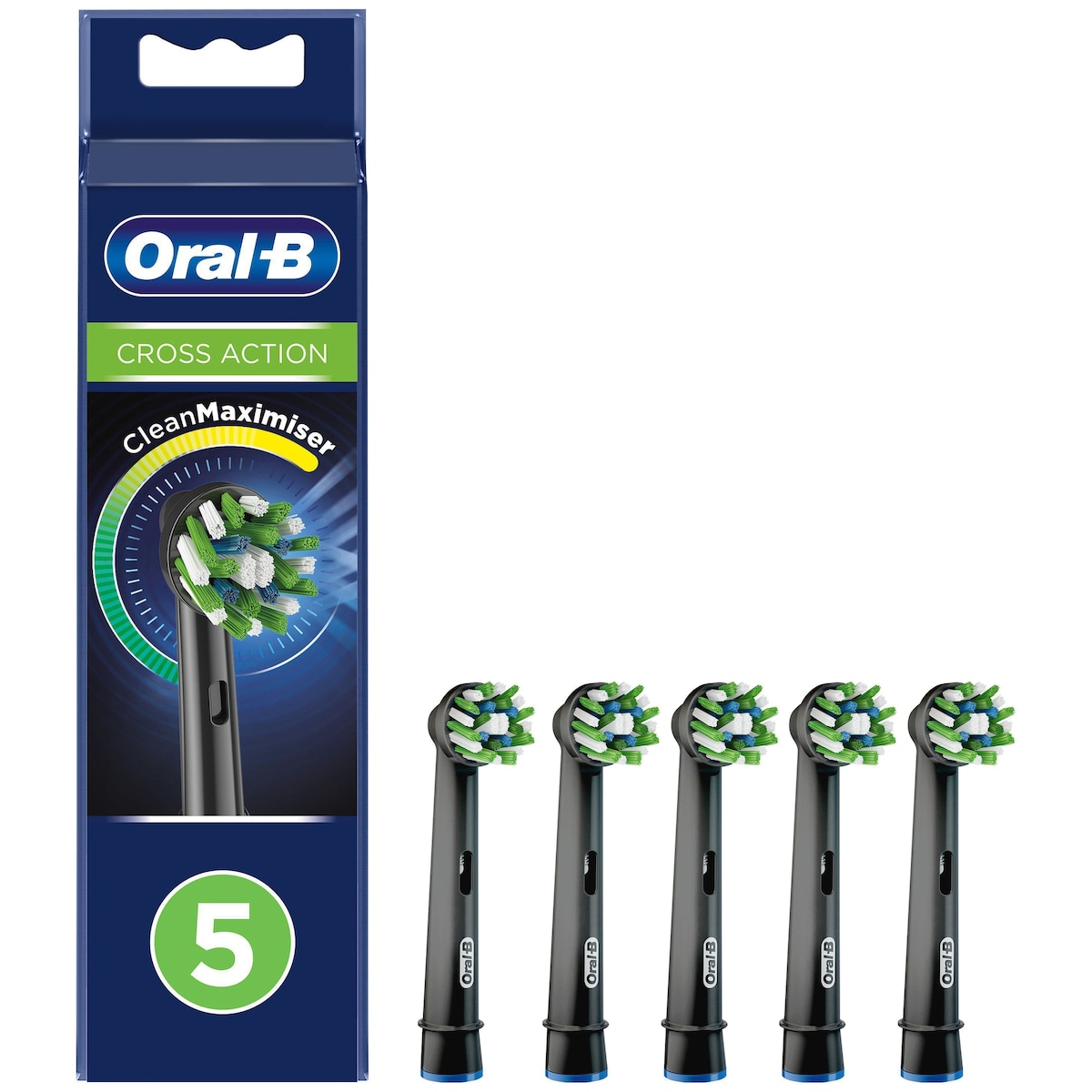 Oral-B CrossAction tannbørstehoder 325482 (sort)
