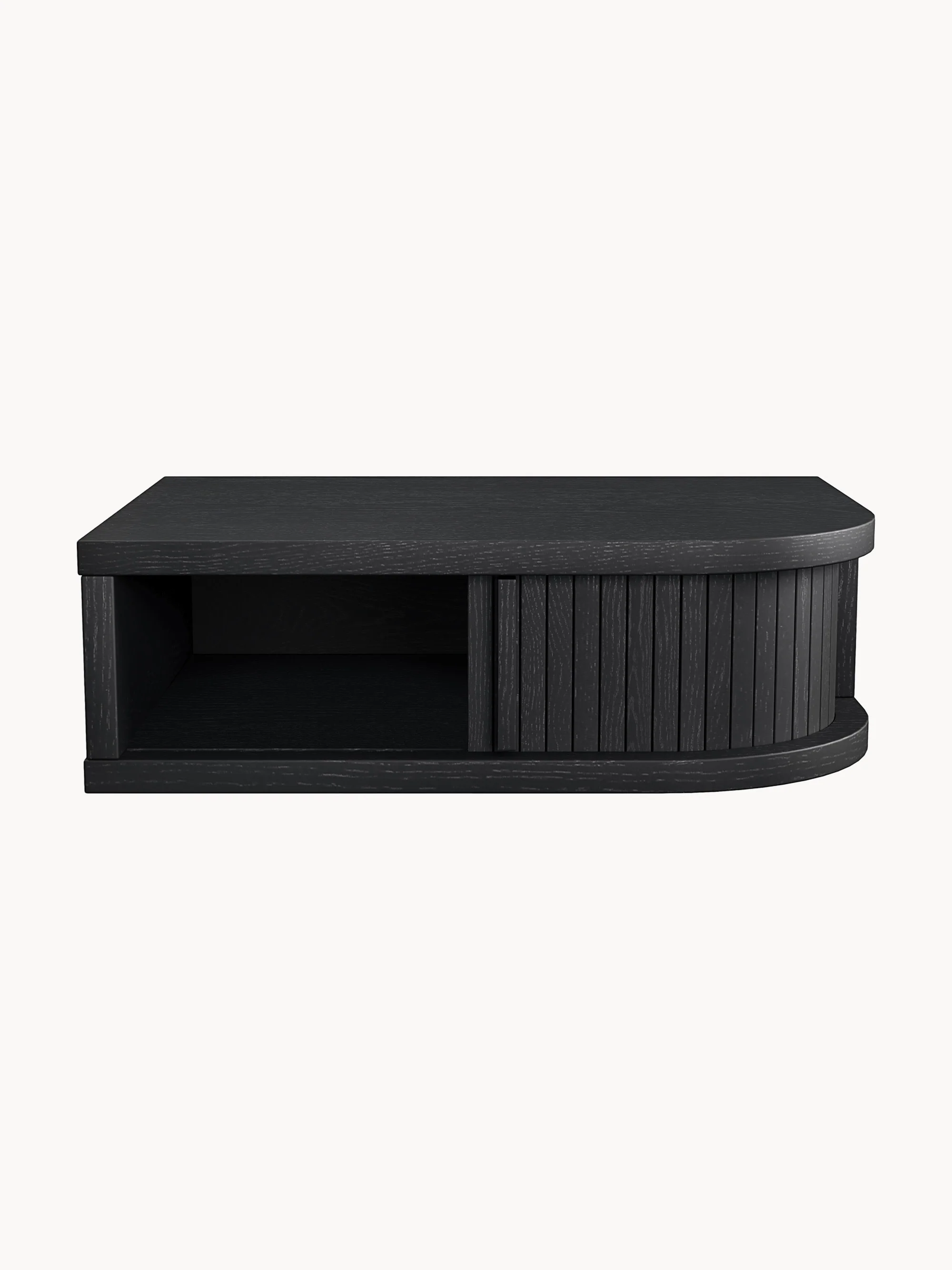 Houten wandnachtkastje Farsta Tambour met lade