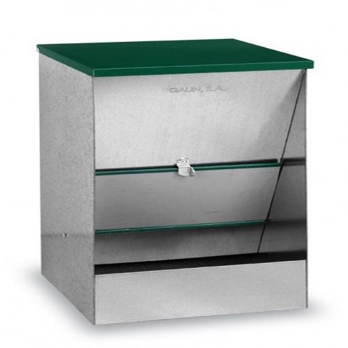 Comedouro para cães tipo funil, verde