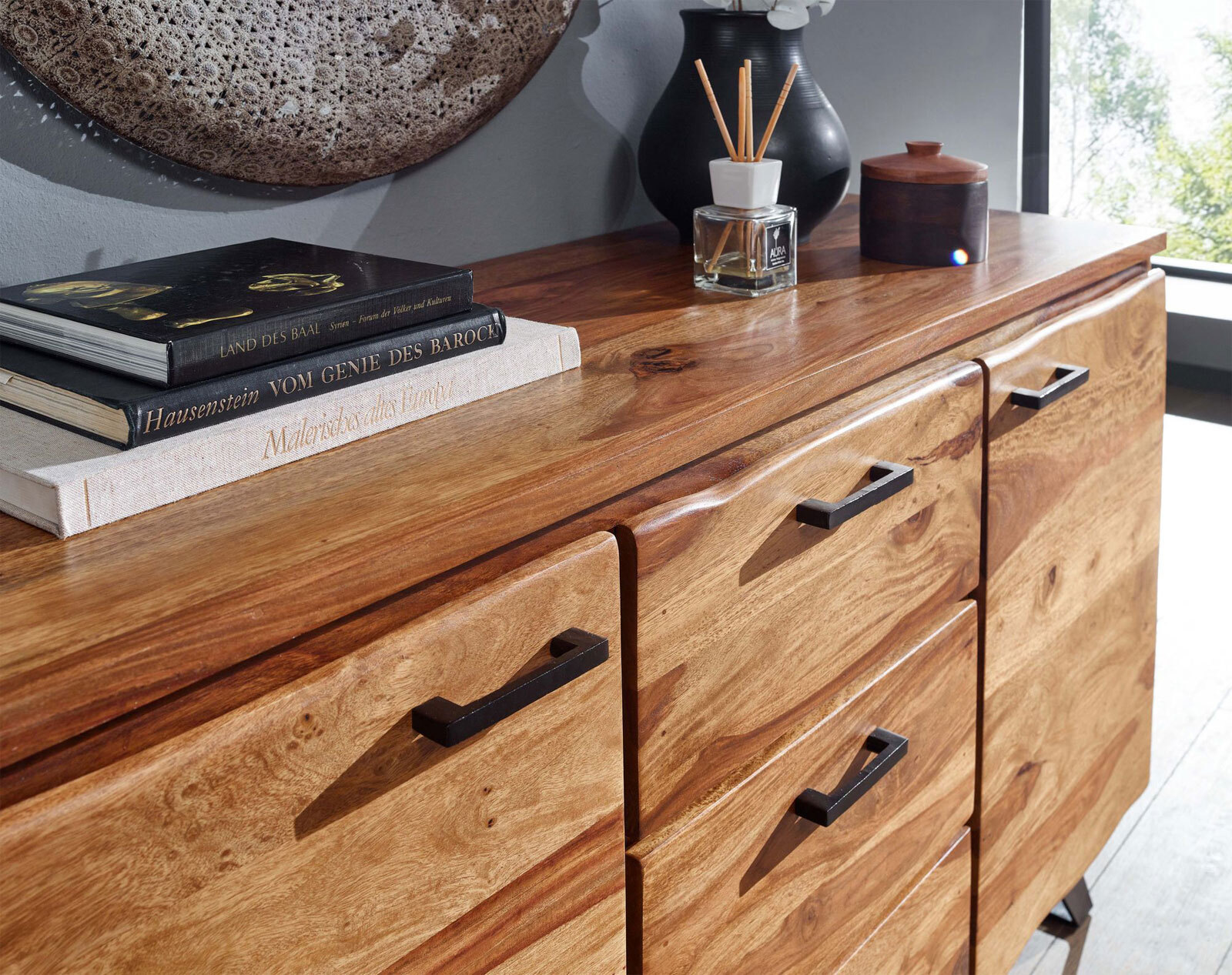 Sideboard 145 x 82 cm Sheesham massiv