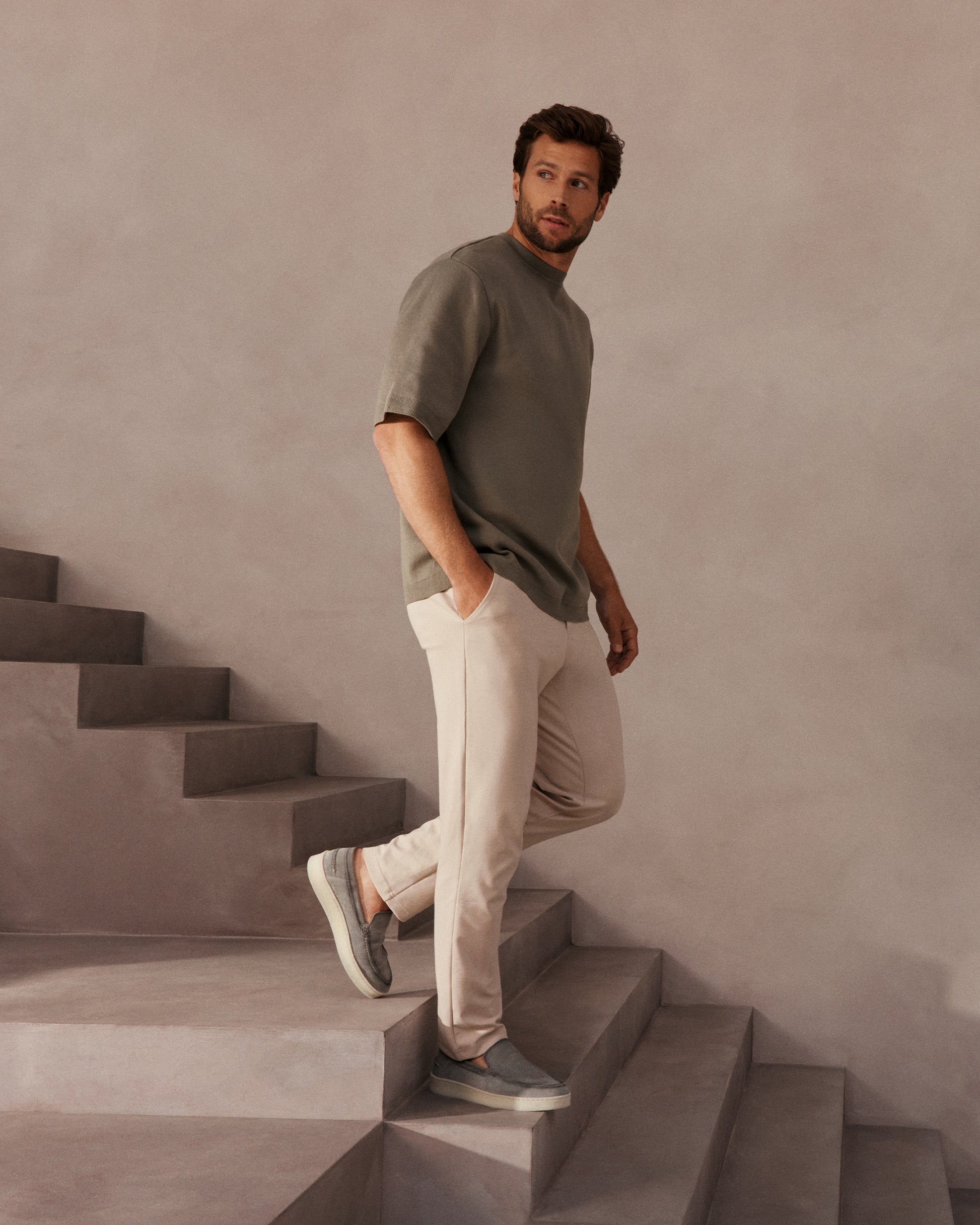 VIA VAI grijze heren loafers Zane Tyler