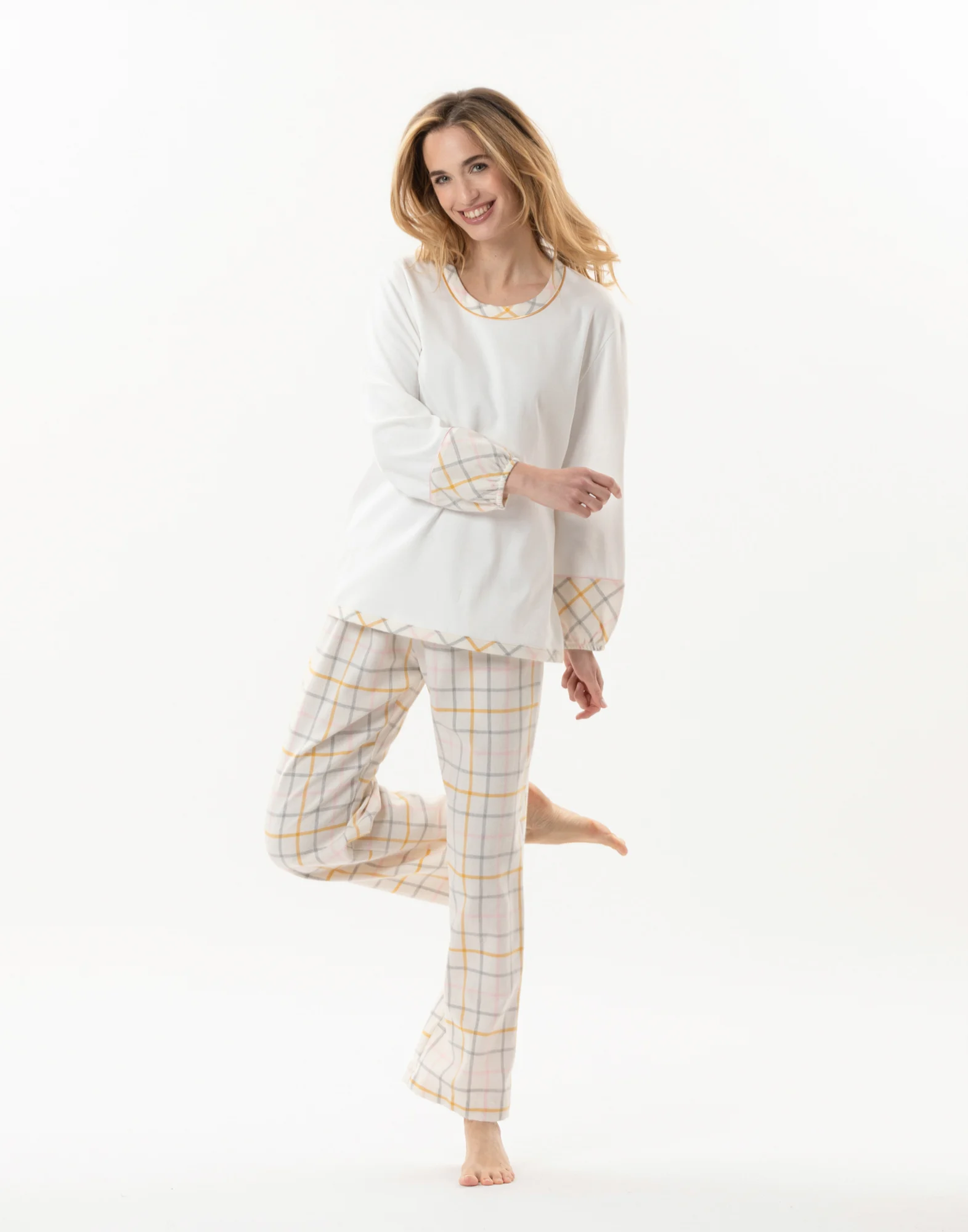 Pyjama en coton polyester recyclé | Multicolore