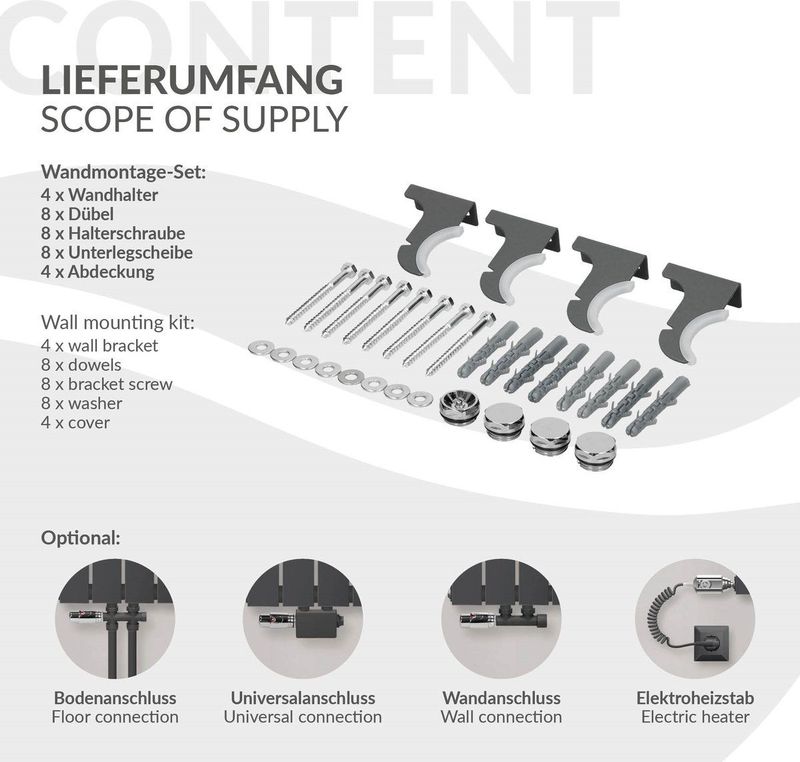 ML Design - Paneelradiator - Antraciet - Enkellaags 600x300 mm