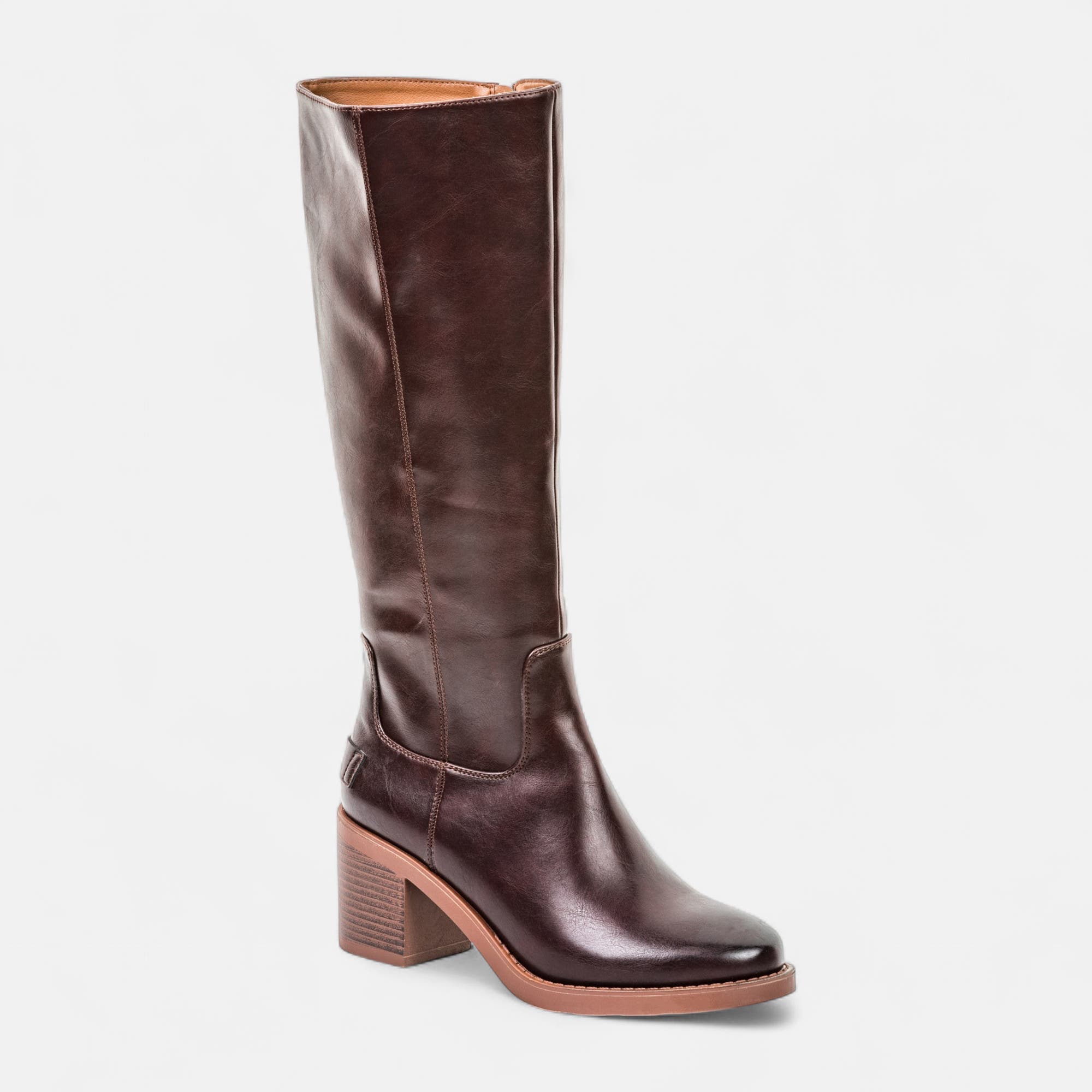 Bottes à talon Femme bordeaux